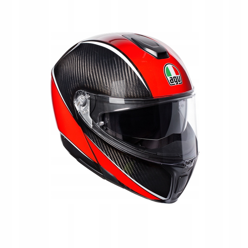 Prilba AGV Sportmodular XL Carbon / Red