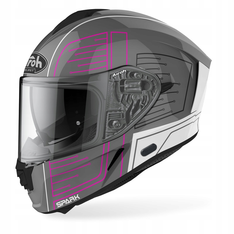 Prilba Airoh Spark Cyrcuit Pink Gloss M + ZADARMO