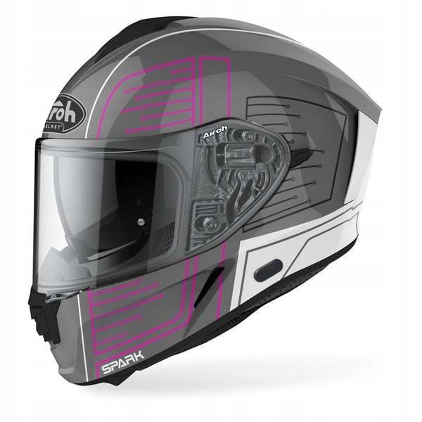 Prilba Airoh Spark Cyrcuit Pink Gloss M