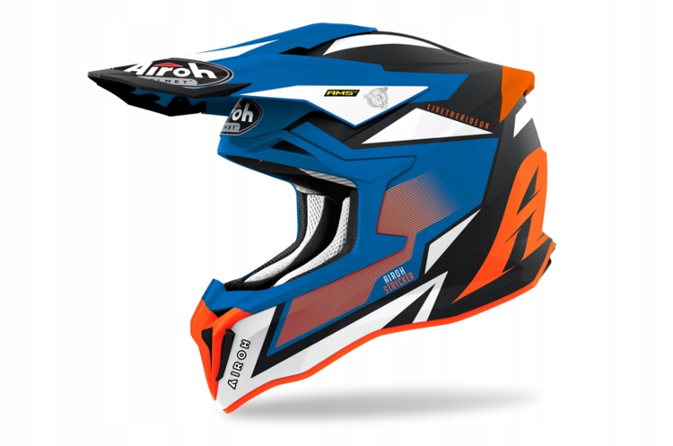Prilba Airoh Striker Axe Orange Blue Matt XL