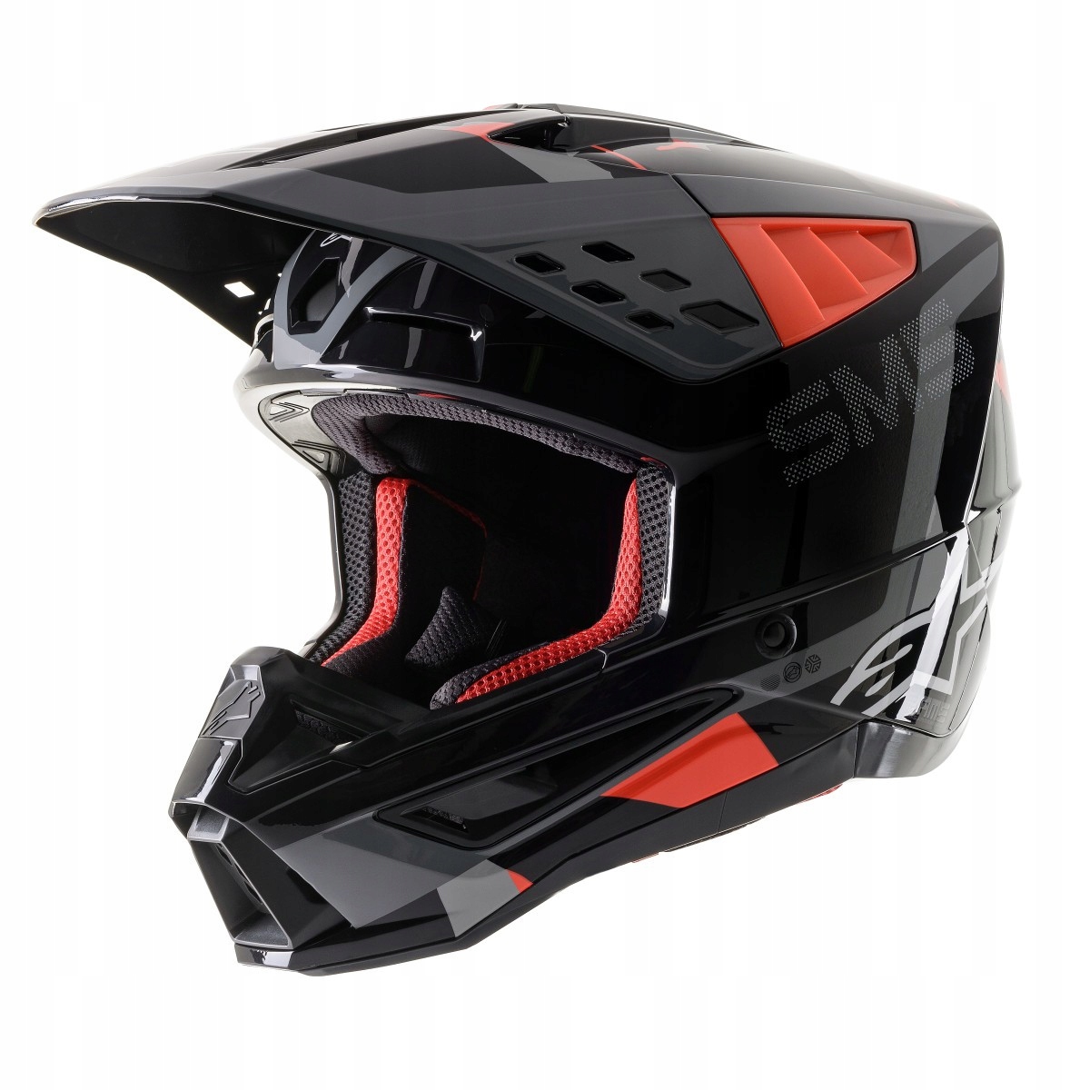 Prilba Alpinestars Supertech S-M5 Rover čierna / červená XS