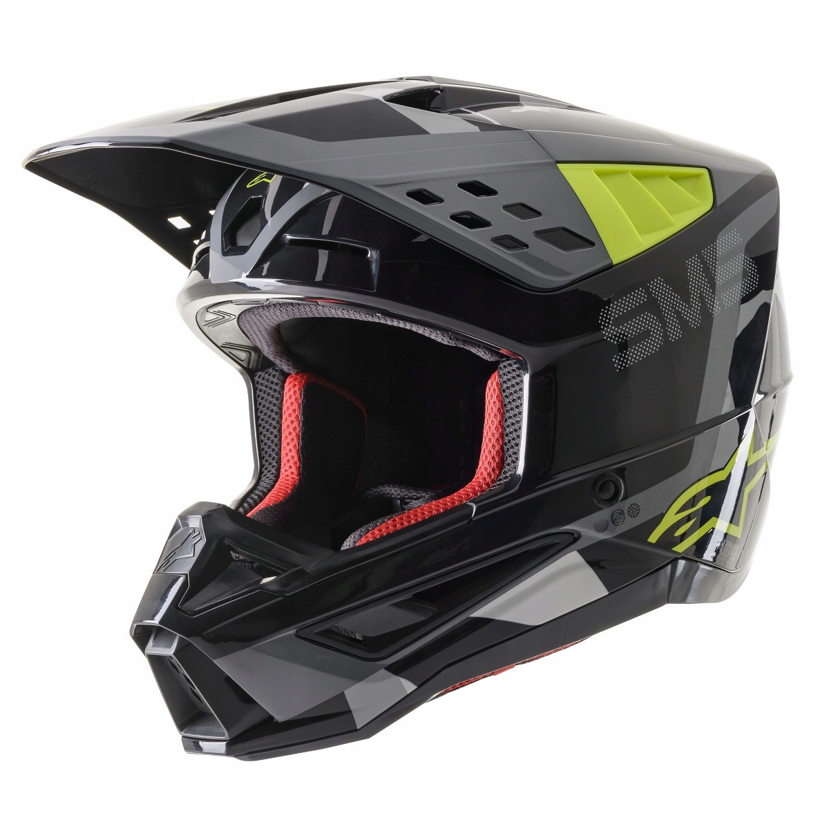 Čierno-žltá prilba Alpinestars Supertech S-M5 Rover