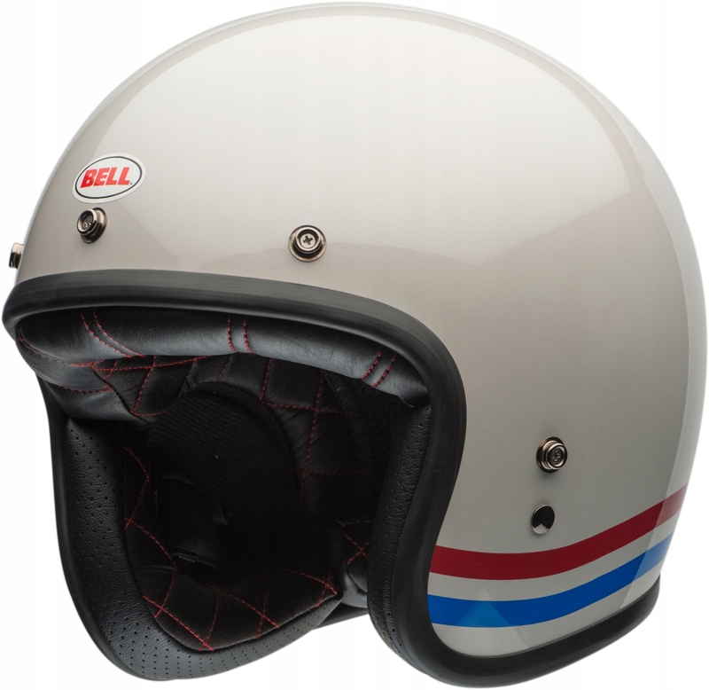 Prilba BELL Custom 500 Stripes Pearl White veľkosť M.