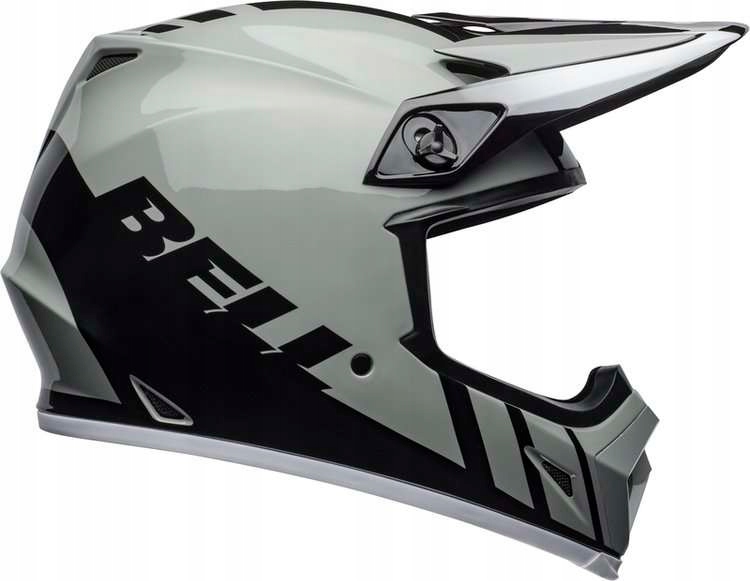 Prilba Bell MX-9 Dash Grey / Black / White M.