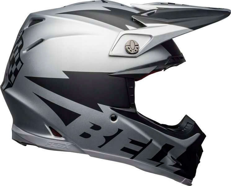 Prilba Bell Moto-9 Flex Breakawy Silver / Black M.