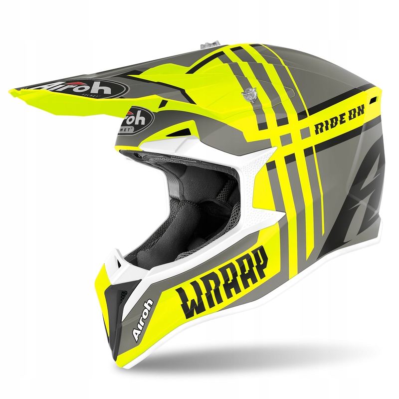 Prepínacia prilba CROSS ENDURO AIROH WRAAP GREY FLUO XL