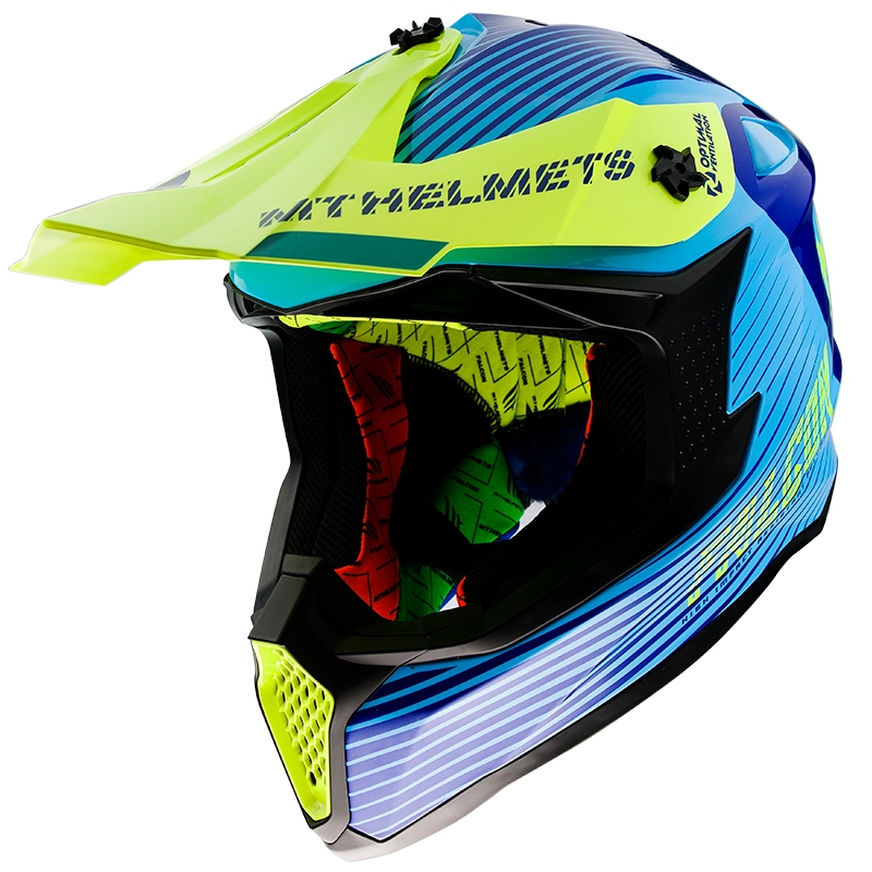 PRILBY CROSS QUAD MT FALCON BLUE FLUO L prilba