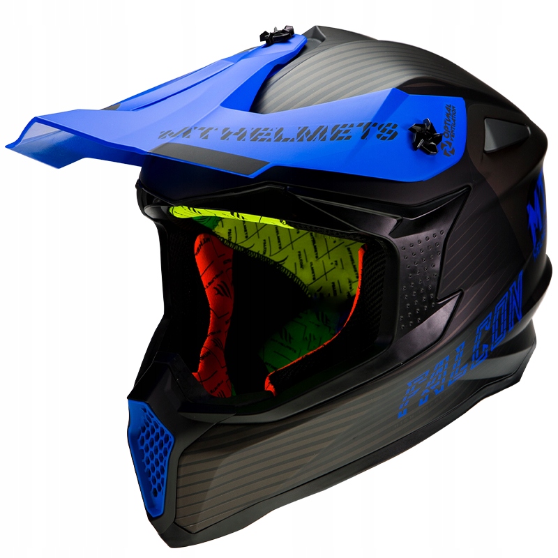 PRILBY CROSS QUAD MT FALCON MODRÁ YAMAHA XS