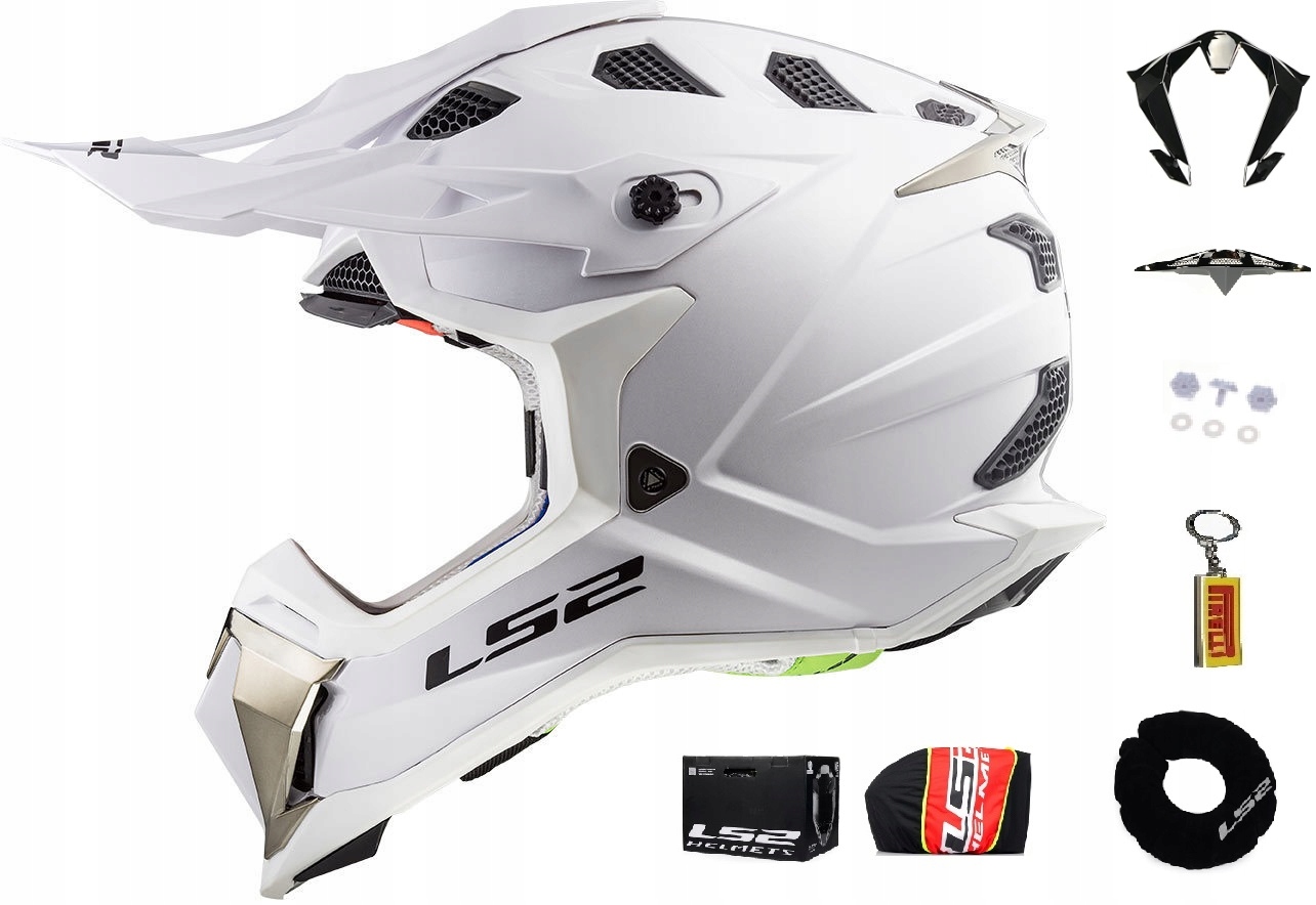 Enduro prilba LS2 MX470 SUBVERTER WHITE M