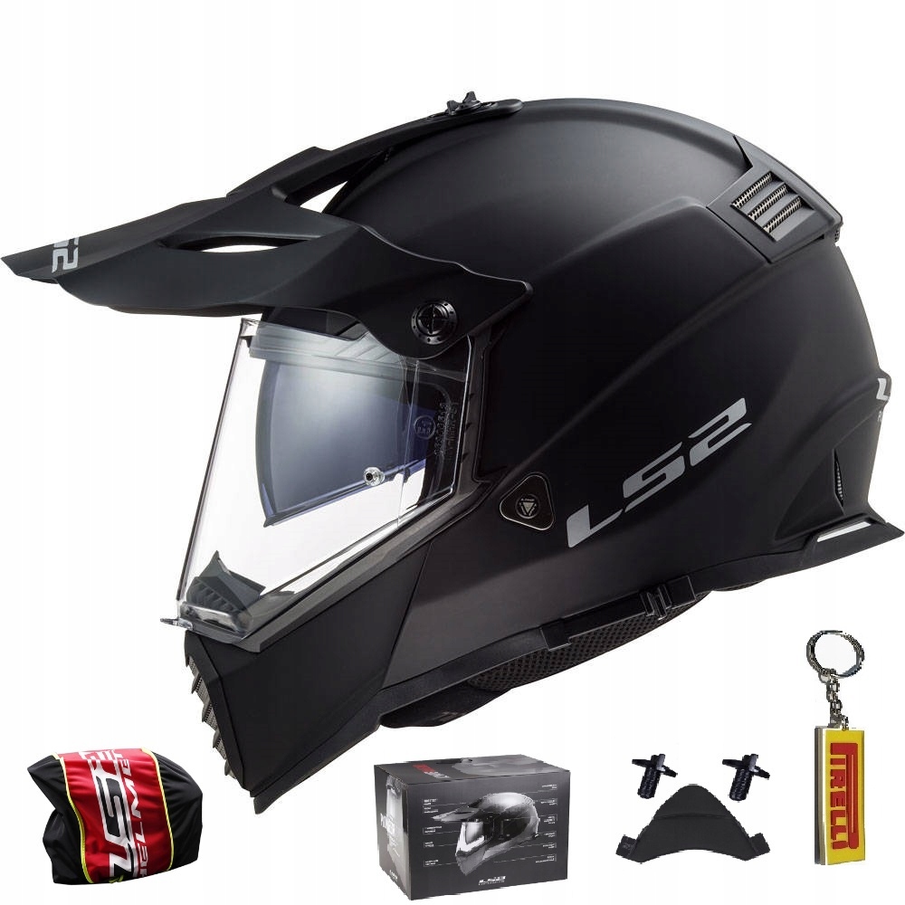 Enduro prilba LS2 MX436 PIONEER EVO MATTE BLACK S