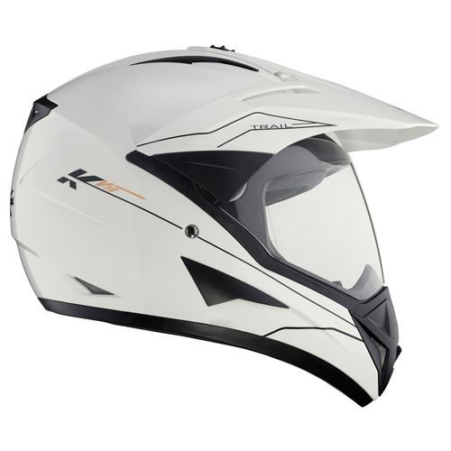 Enduro terénna prilba s sklom Kappa KV10 biele