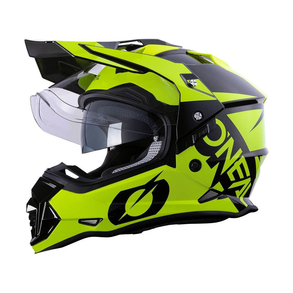 Enduro prilba so sklom čierno žltá Pinlock XS 53-54