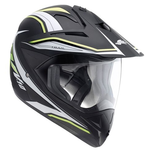 Enduro prilba so sklom Kappa KV10 Black FLUO