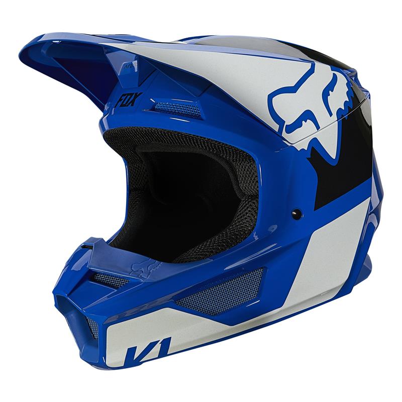 Prilba FOX V1 REVN BLUE modrá biela ZADARMO