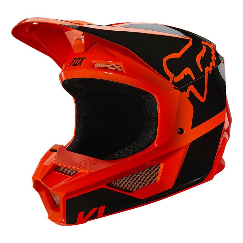 Oranžová prilba FOX V1 REVN ORANŽOVÁ ZDARMA