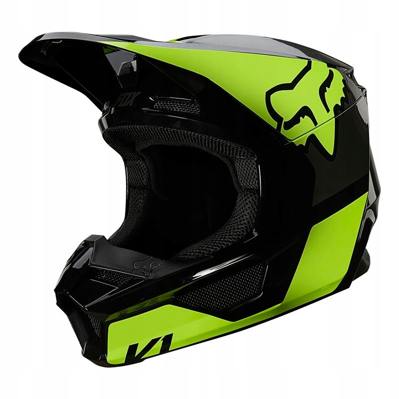 Prilba FOX V1 REVN YELLOW žltá fluo čierna ZADARMO