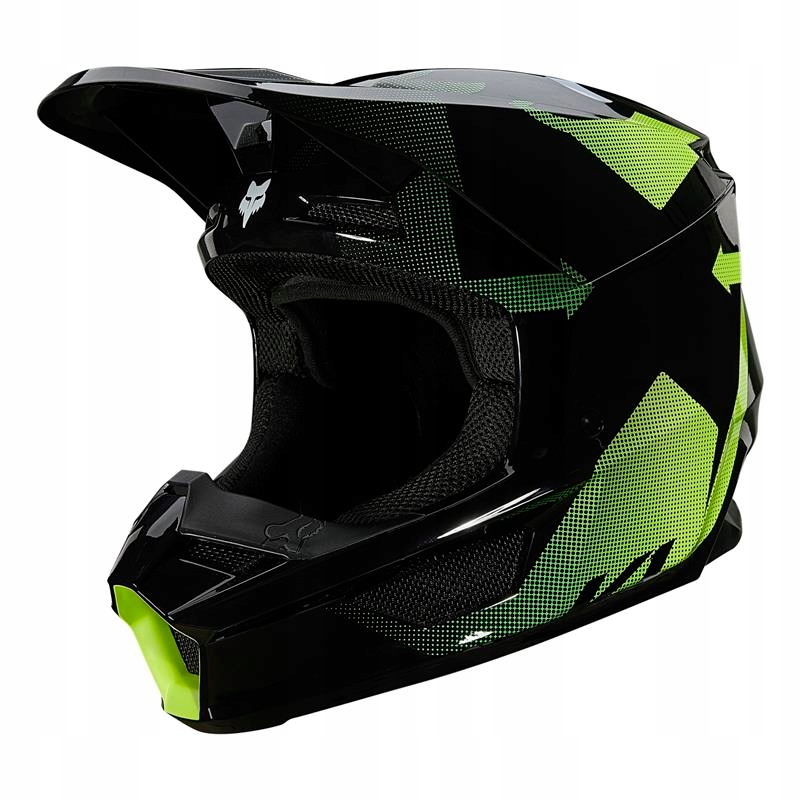 Prilba FOX V1 TAYZER BLACK čierna žltá fluo ZADARMO
