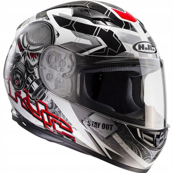 Prilba HJC CS-15 Rafu MC1 čierna biela červená XL