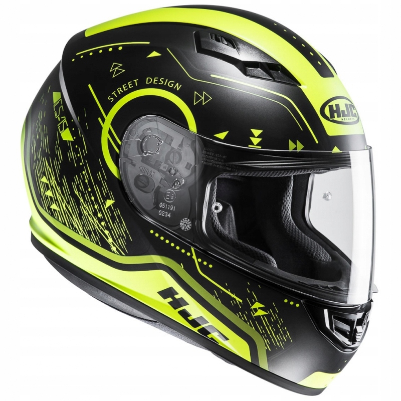 Prilba HJC CS-15 Safa MC4HSF Black Mat, Yellow XL