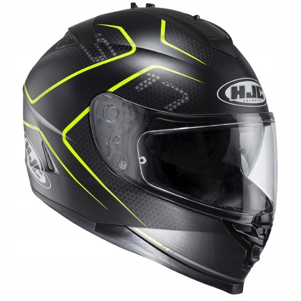 Prilba HJC IS-17 LANK Čierna žltá fluo XL motoemi