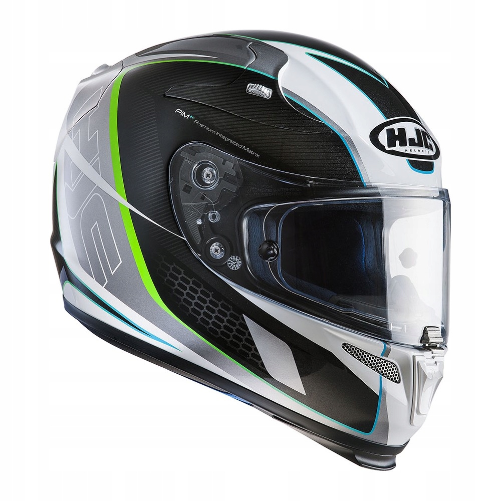 Prilba HJC RPHA10 + Cage Black Grey Green XS