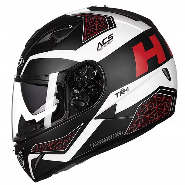 Prilba HJC TR-1 Revolt Black / White. XXL BiMoto