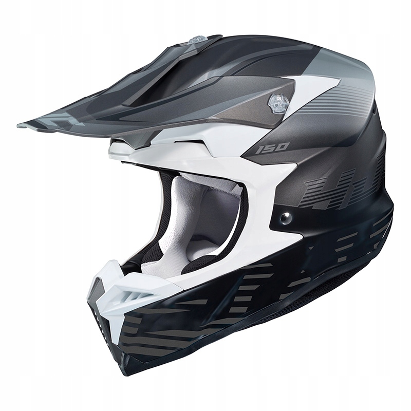 Prilba HJC i50 Fury MC5 sivá biela XL