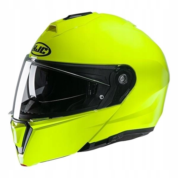 Prilba HJC i90 Fluo Yellow Gloss Jaw Blend M.