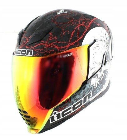 ICON AIRFLITE SKULL 18 prilba červená