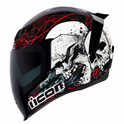 Icon Airflite Skull 18 XS prilba + čelné sklo Wroclaw