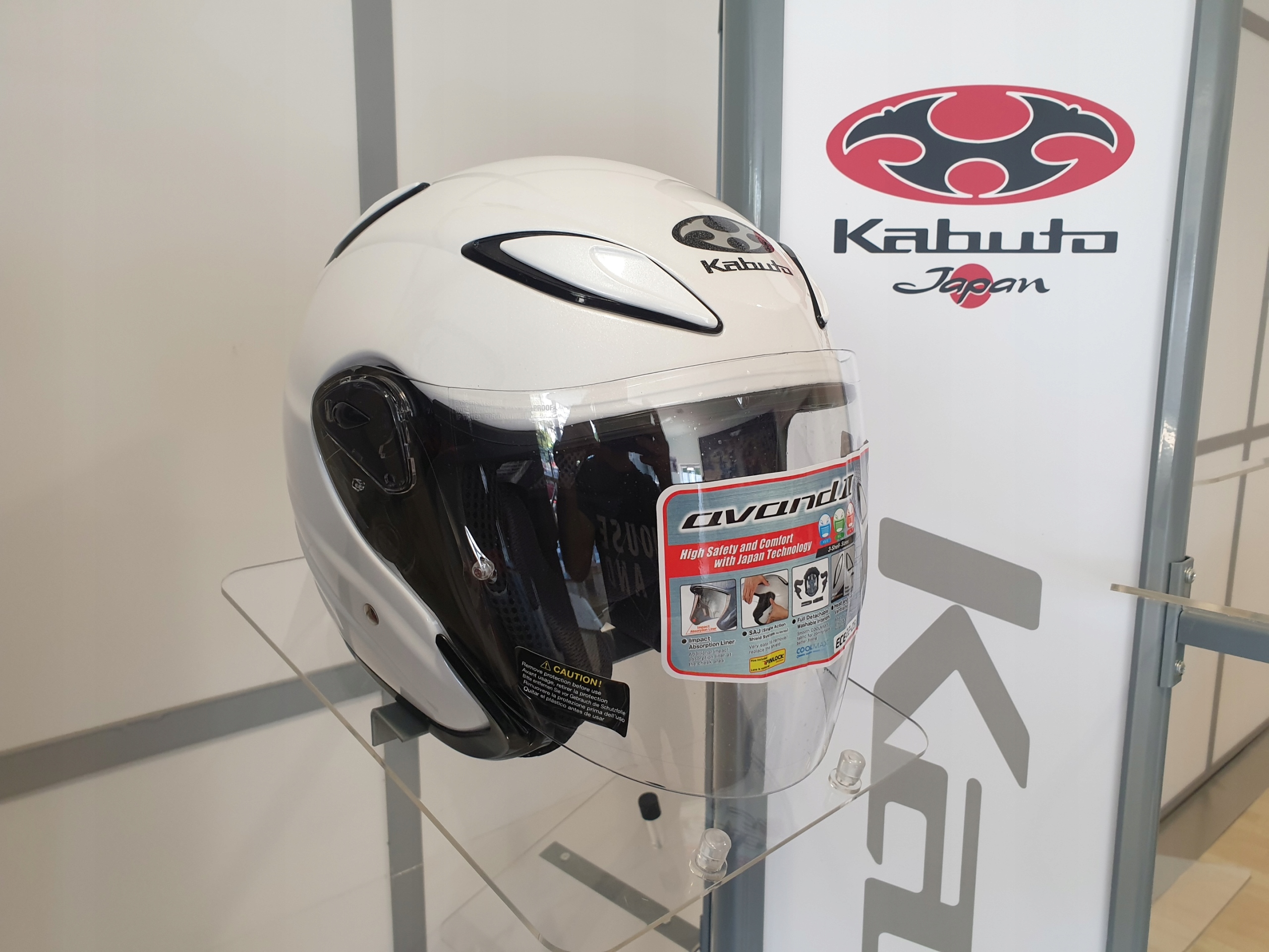 Prilba KABUTO AVAND II Solid Pearl White - S
