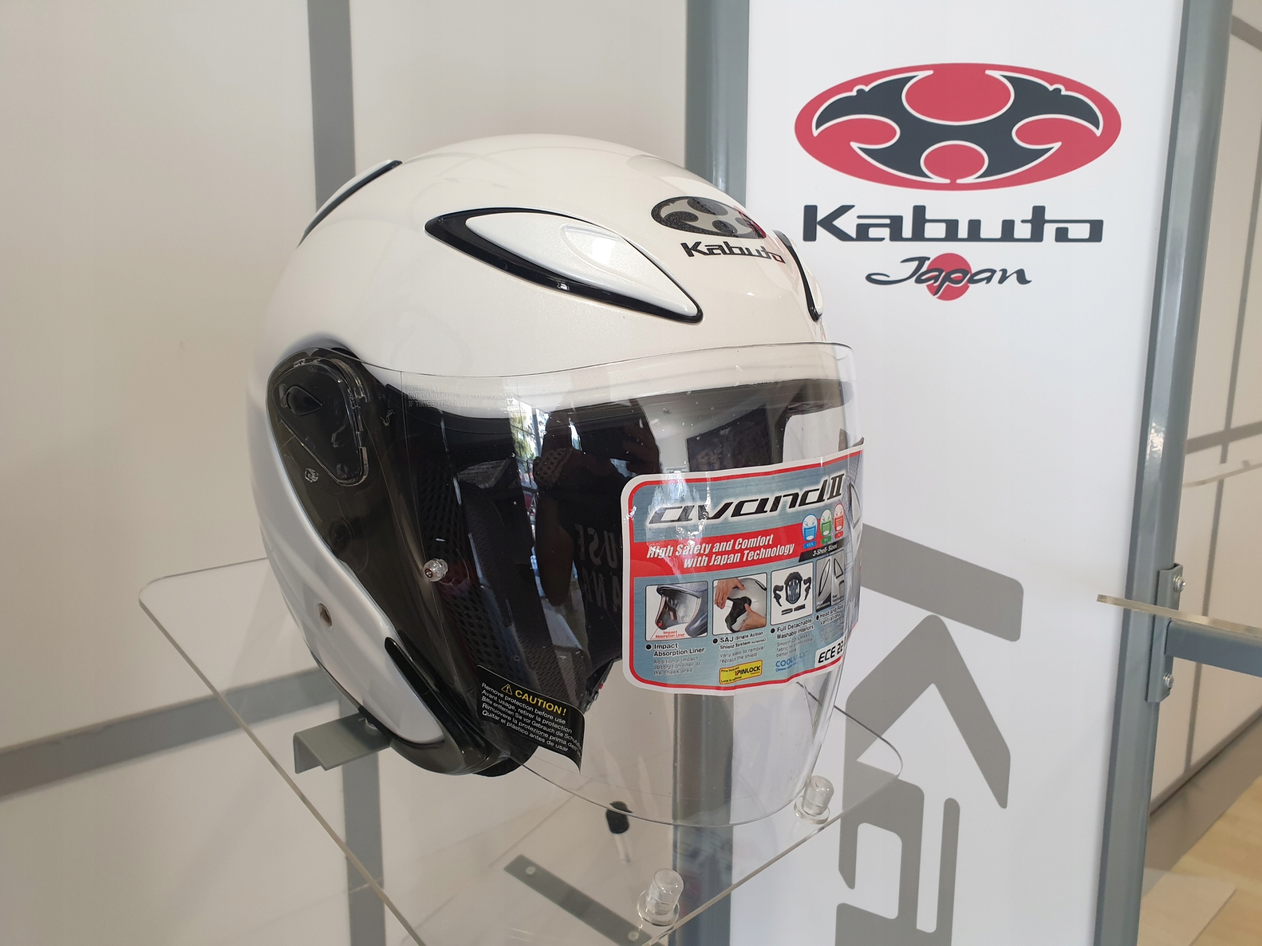 Prilba KABUTO AVAND II Solid Pearl White - XS