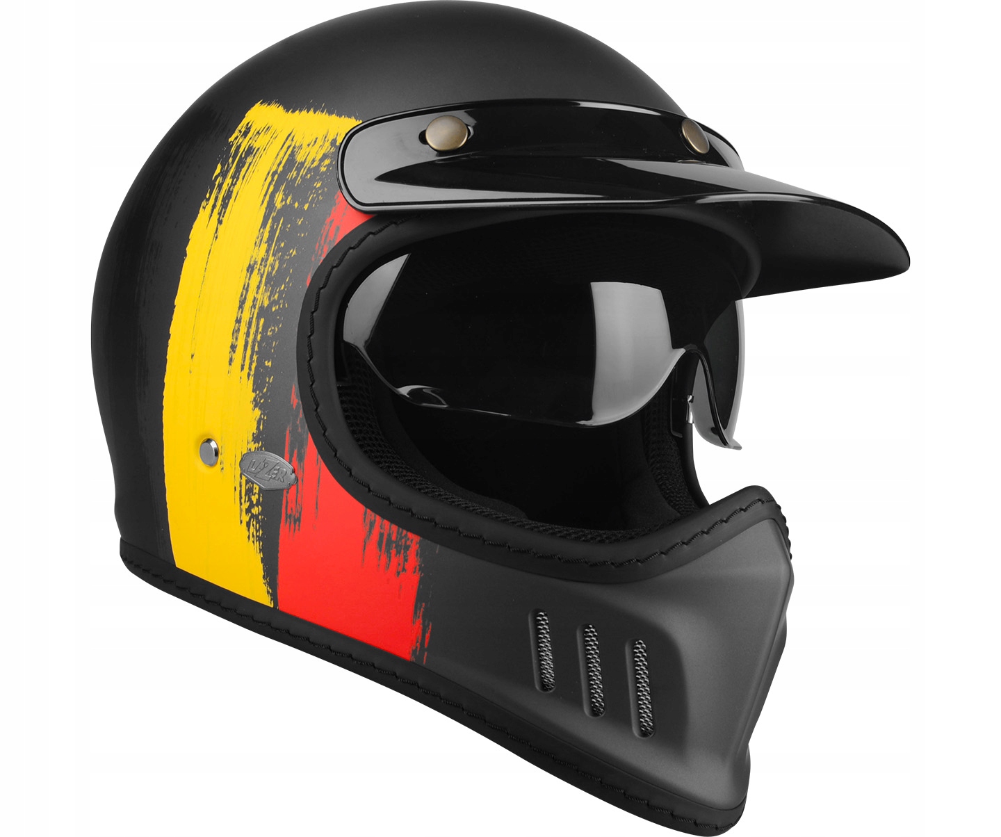 Prilba LAZER Cross TT Belgium BK-RD-YEL MAT S + ZADARMO