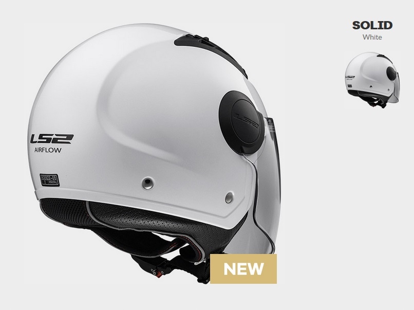 Prilba LS2 Airflow pevná biela veľkosť XS