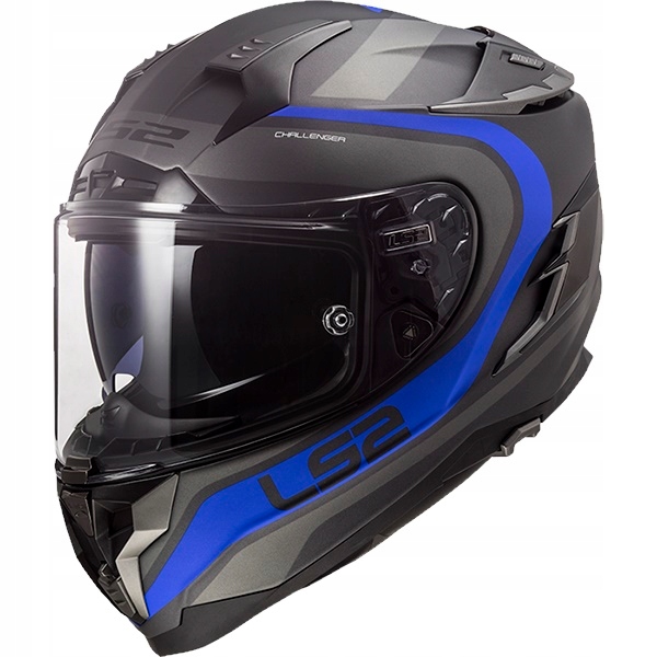 Prilba LS2 FF327 Challenger Fusion Titan Blue M.