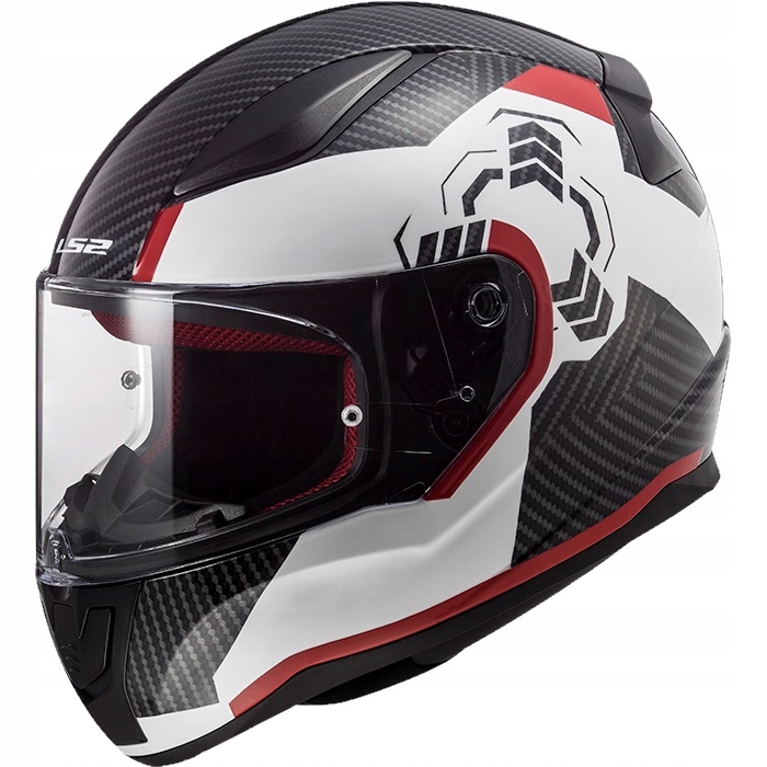 Prilba LS2 FF353 Rapid Ghost White Black Red L