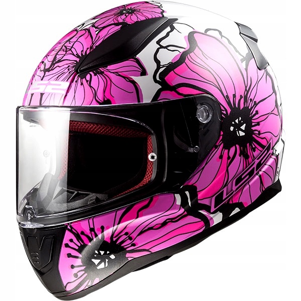 Prilba LS2 FF353 Rapid Poppies White Pink S