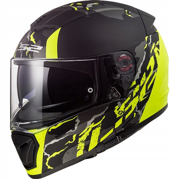 Prilba LS2 FF390 Breaker Feline Matt H-V Yellow M.