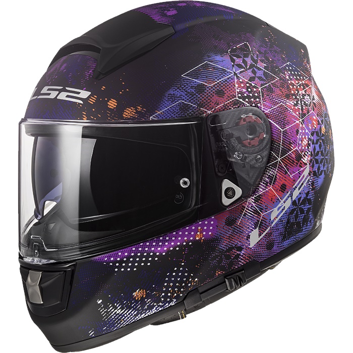 Prilba LS2 FF397 Vector Cosmos Matt Black Pink M.