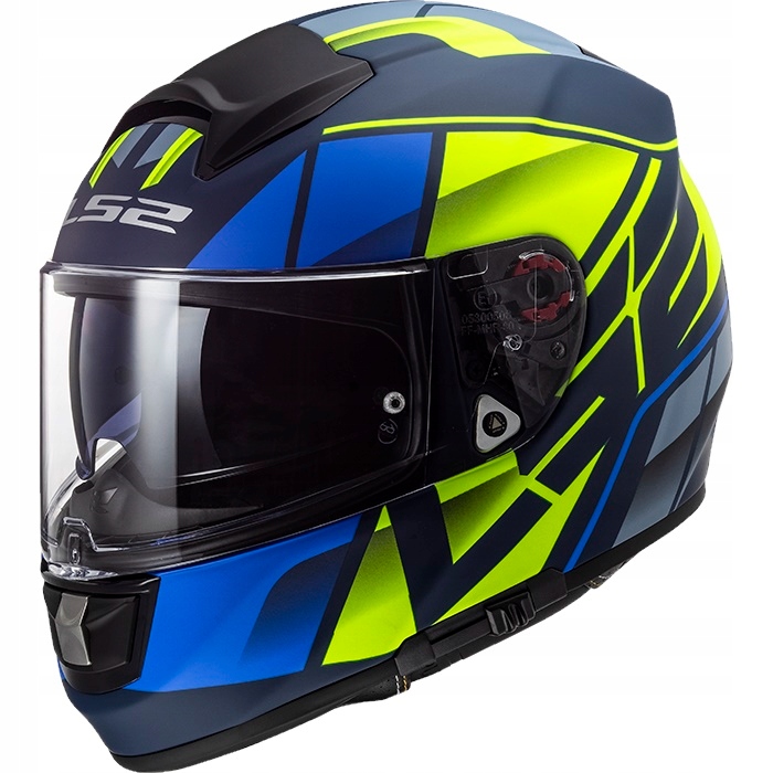 Prilba LS2 FF397 Vector Kripton Blue H-V Yellow M.