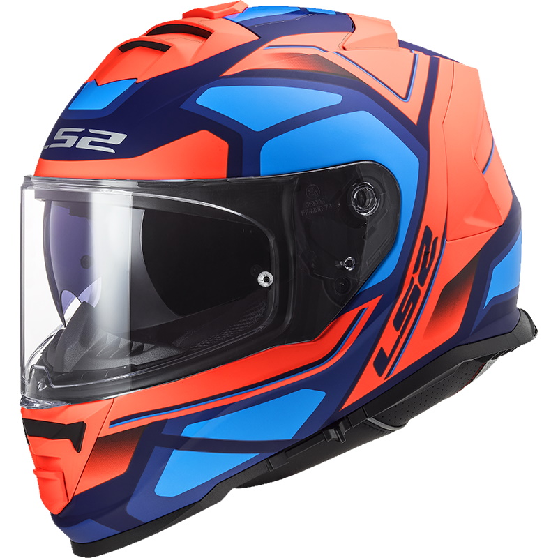 Prilba LS2 FF800 Storm Faster Matt Orange Blue XXL
