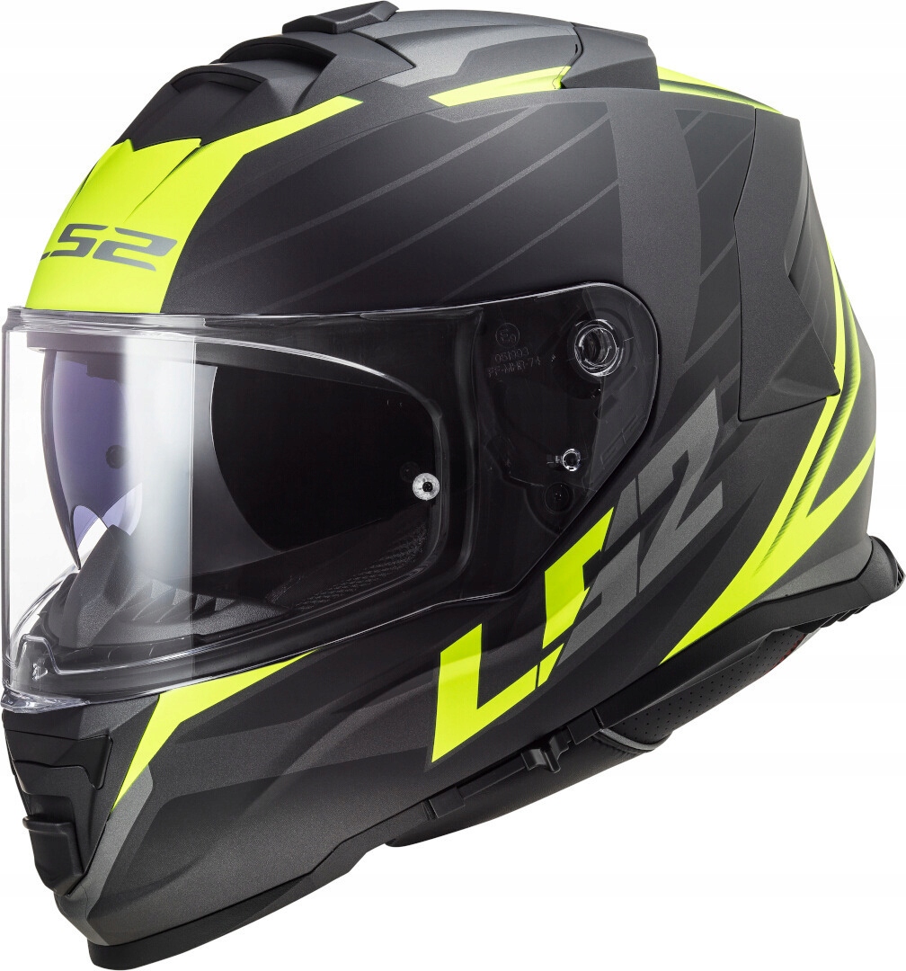 Prilba LS2 FF800 Storm Nerve H-V čierna / žltá M.