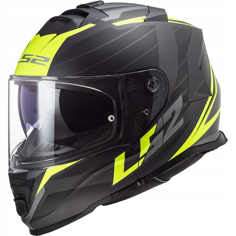 Prilba LS2 FF800 Storm Nerve Matblack H-V Yel M.