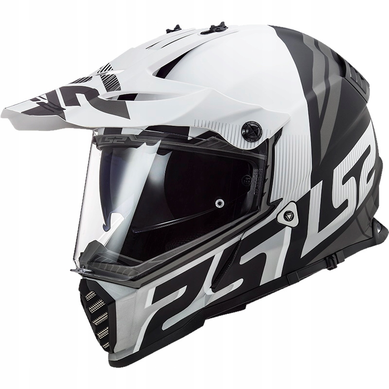 Prilba LS2 MX436 Pioneer Evo Evolve White Black XXL