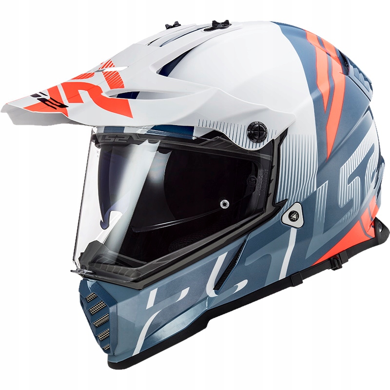 Prilba LS2 MX436 Pioneer Evo Evolve White Cobalt M.