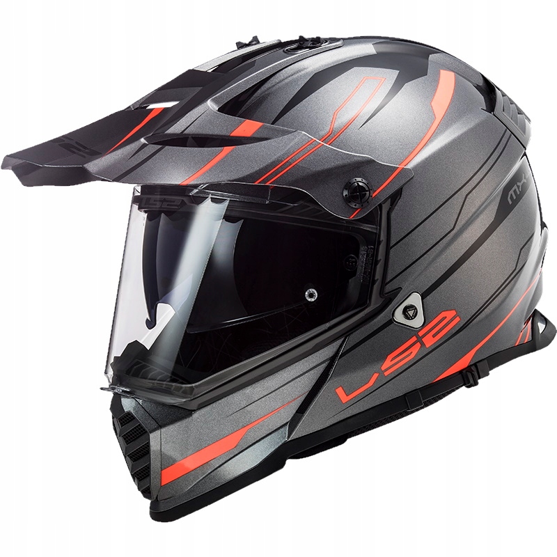 Prilba LS2 MX436 Pioneer Evo Knight Titan Orange M.
