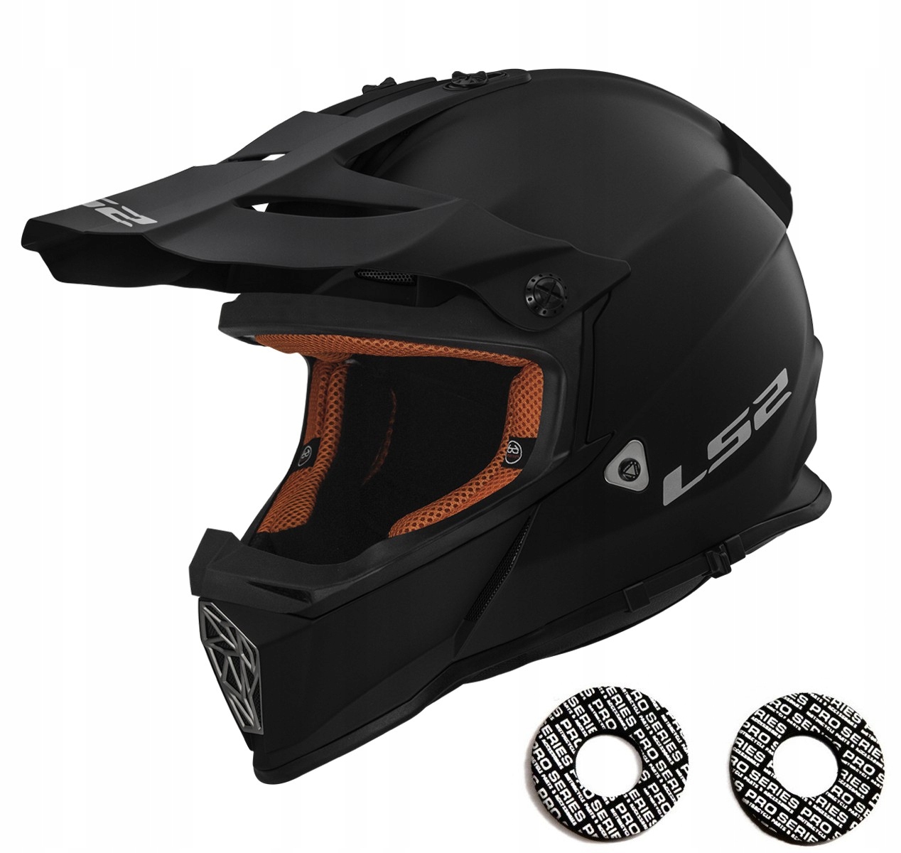Prilba LS2 MX437 FAST SOLID BLACK XL + GRATI DONUTS