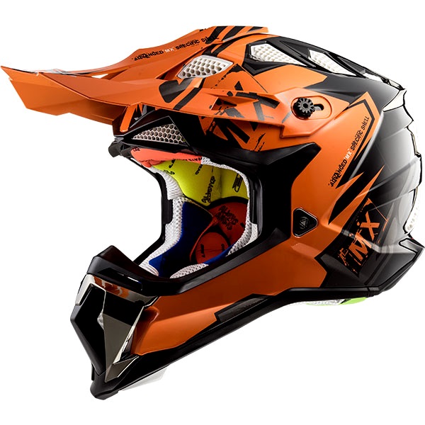Prilba LS2 MX470 Subverter Emperor Black Orange M.