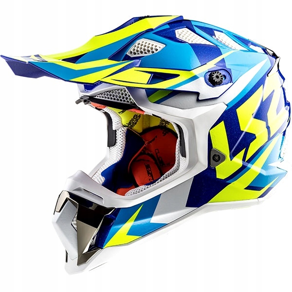 Prilba LS2 MX470 Subverter Nimble White Blue Yel S.