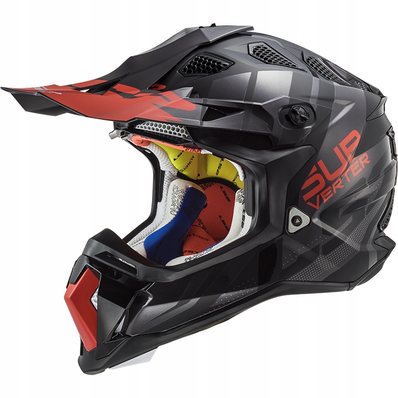 Prilba LS2 MX470 Subverter Troop Matt Black Red XXL